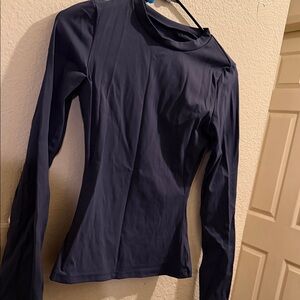 Women's Navy Long Sleeve Top